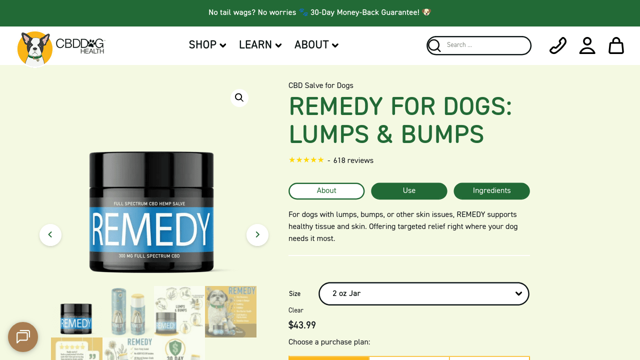 REMEDY CBD Salve for Dogs thumbnail