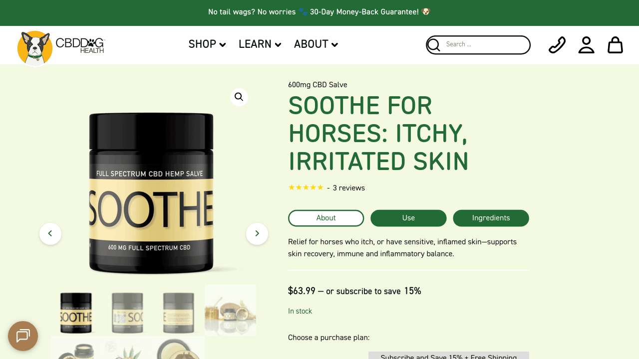 SOOTHE for Horses: Itchy, Irritated Skin thumbnail