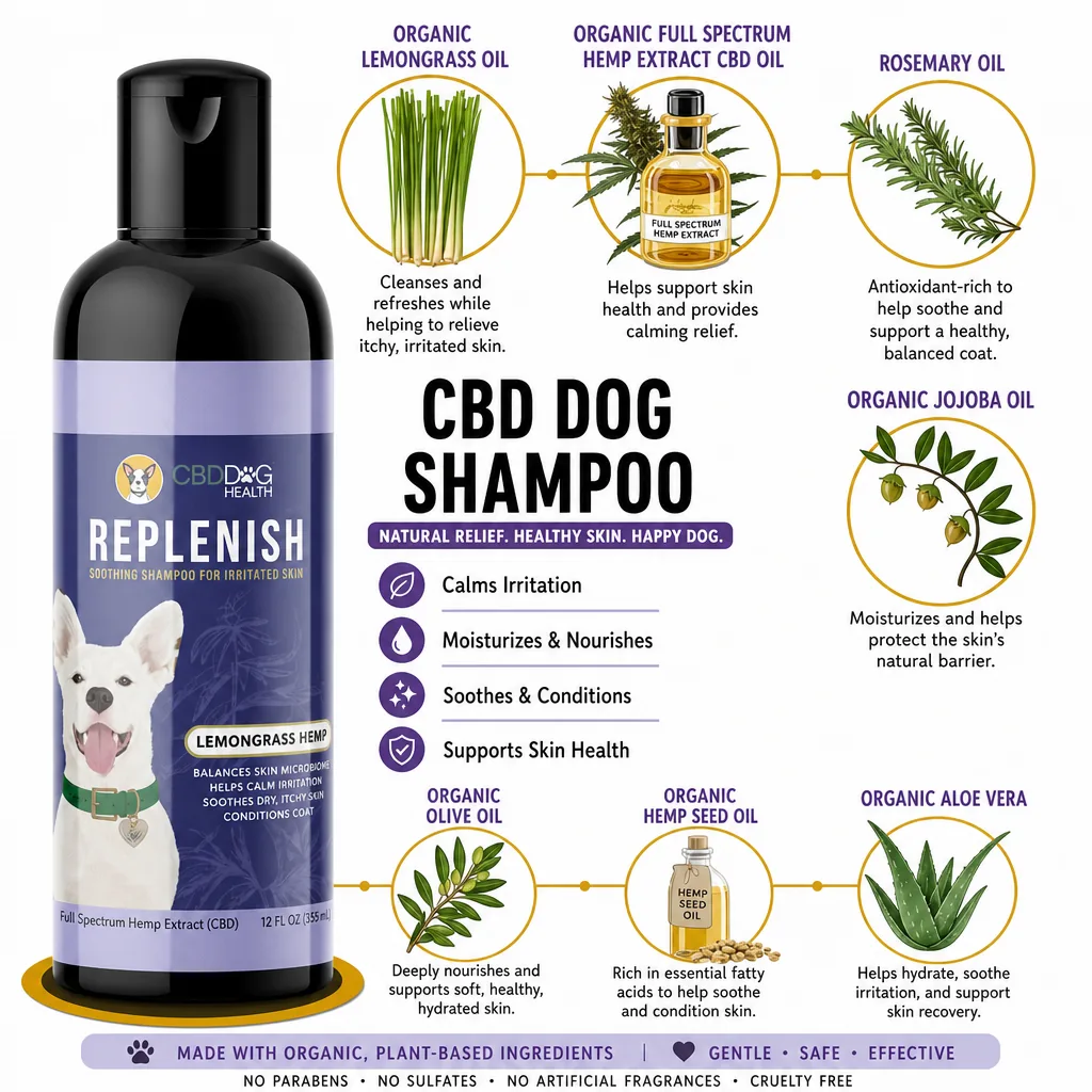 Replenish CBD Dog Shampoo thumbnail