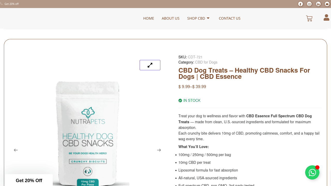 CBD Dog Treats thumbnail