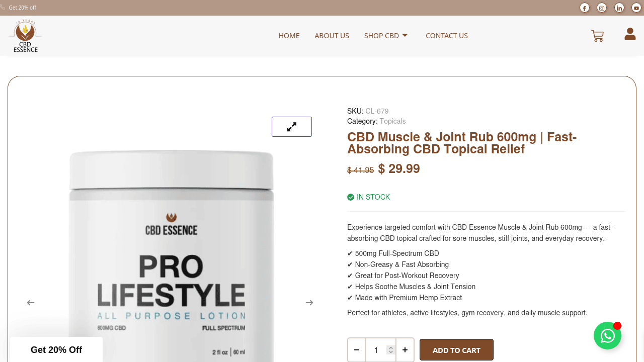 CBD Muscle & Joint Rub thumbnail
