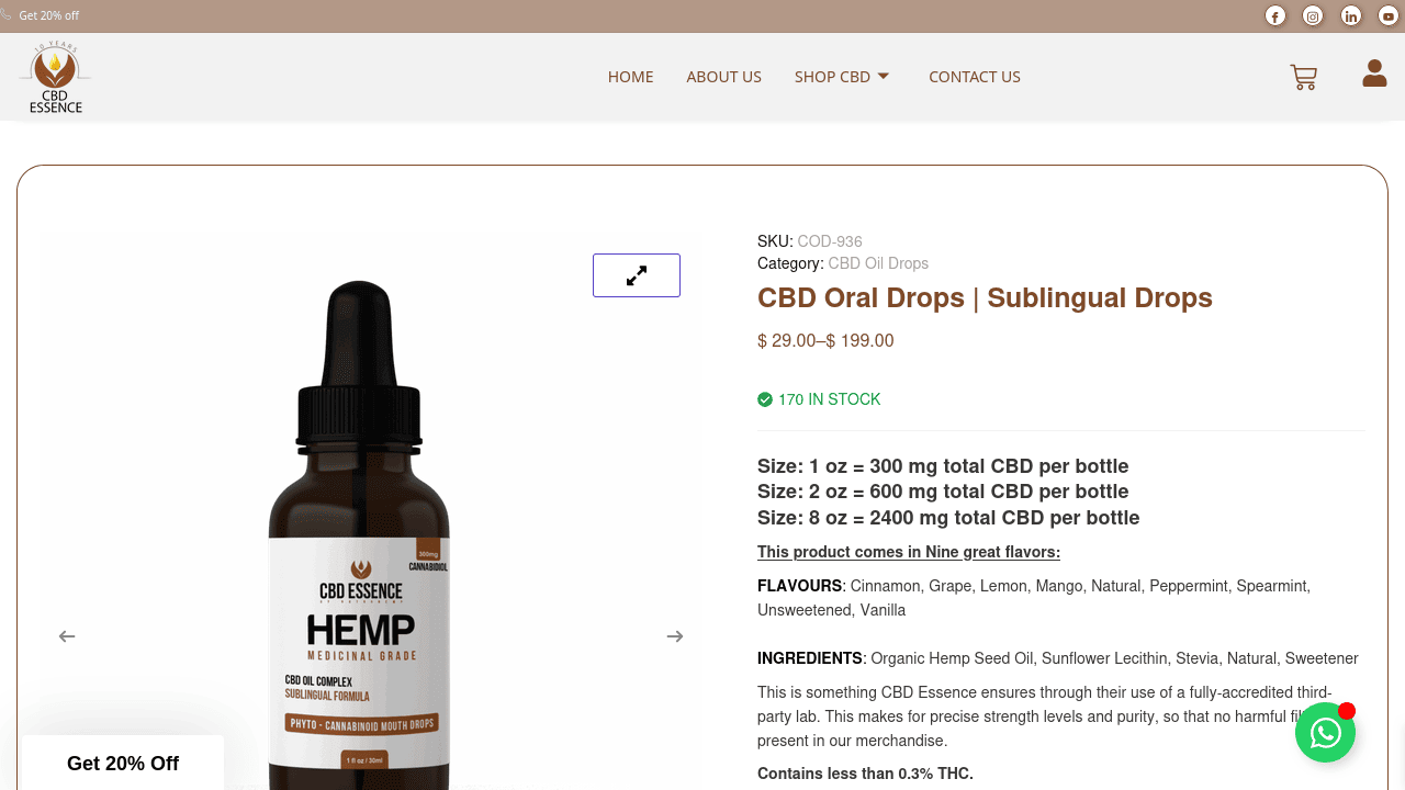 CBD Oral Drops thumbnail