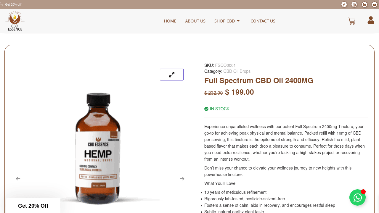 Full Spectrum CBD Oil thumbnail