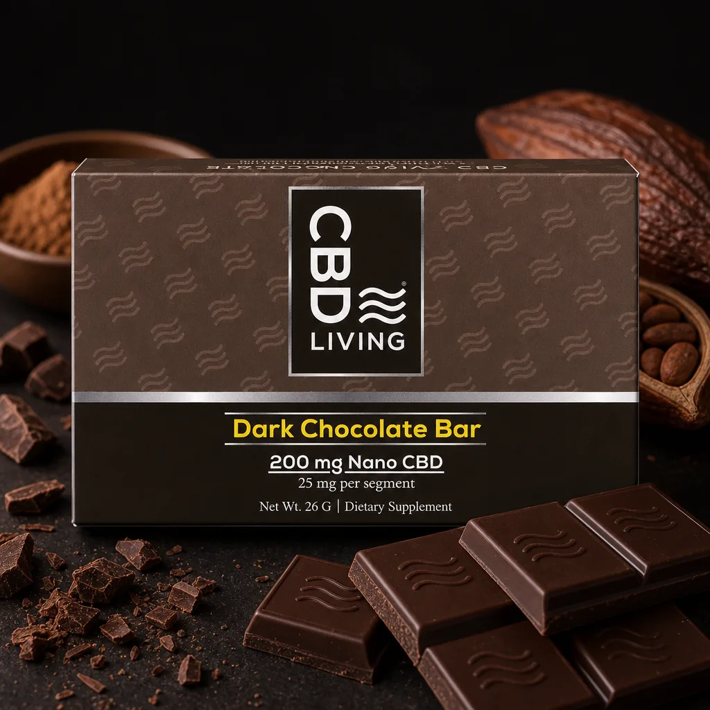 Living CBD Dark Chocolate Bar