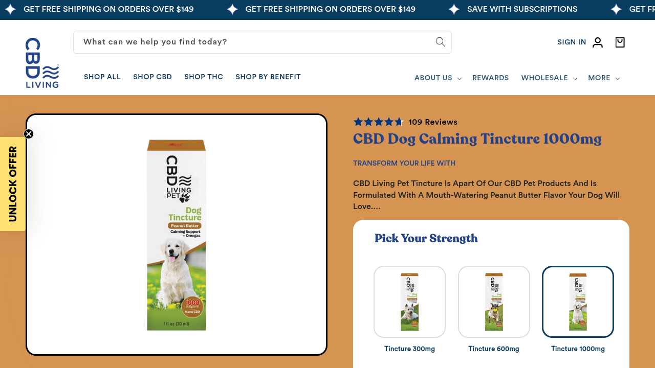 CBD Dog Calming Tincture thumbnail