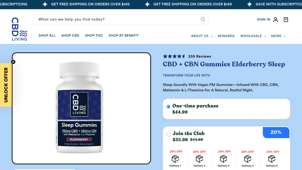 Vegan PM Gummies Elderberry Sleep thumbnail