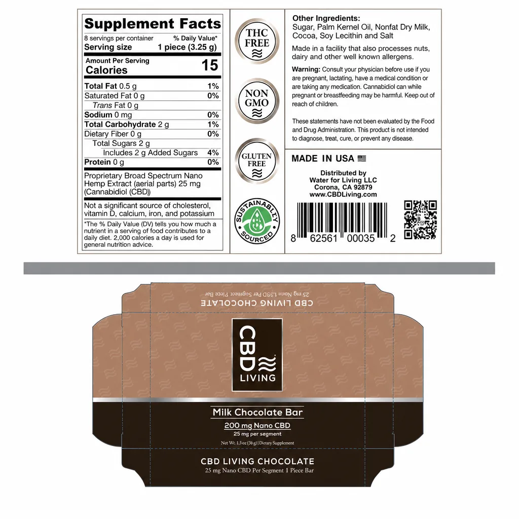 CBD Milk Chocolate Bar thumbnail