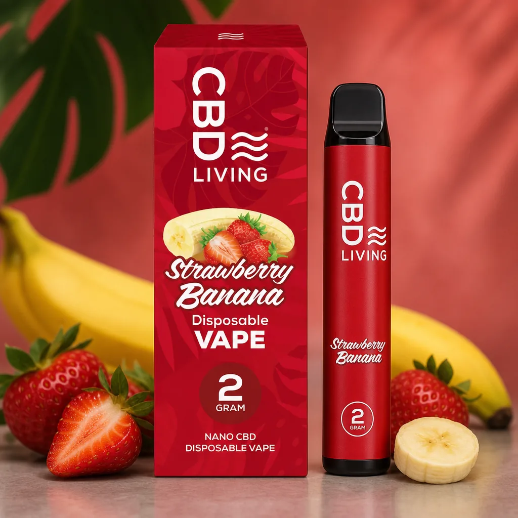 Living CBD Strawberry Banana Disposable Vape