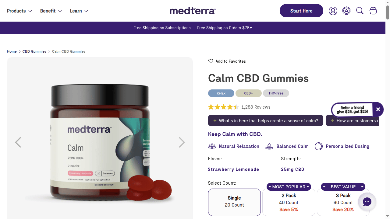 Calm CBD Gummies thumbnail