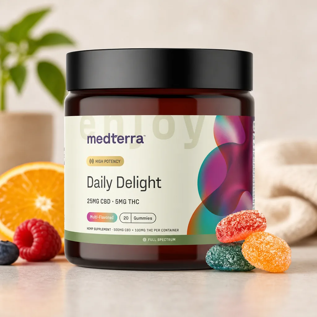 Medterra Daily Delight 5mg THC Gummies