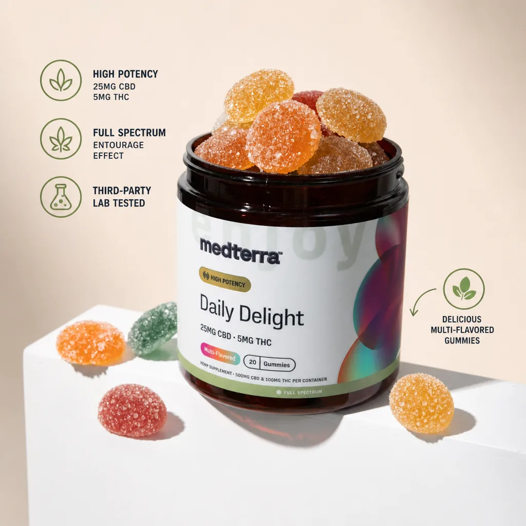 Daily Delight 5mg THC Gummies thumbnail