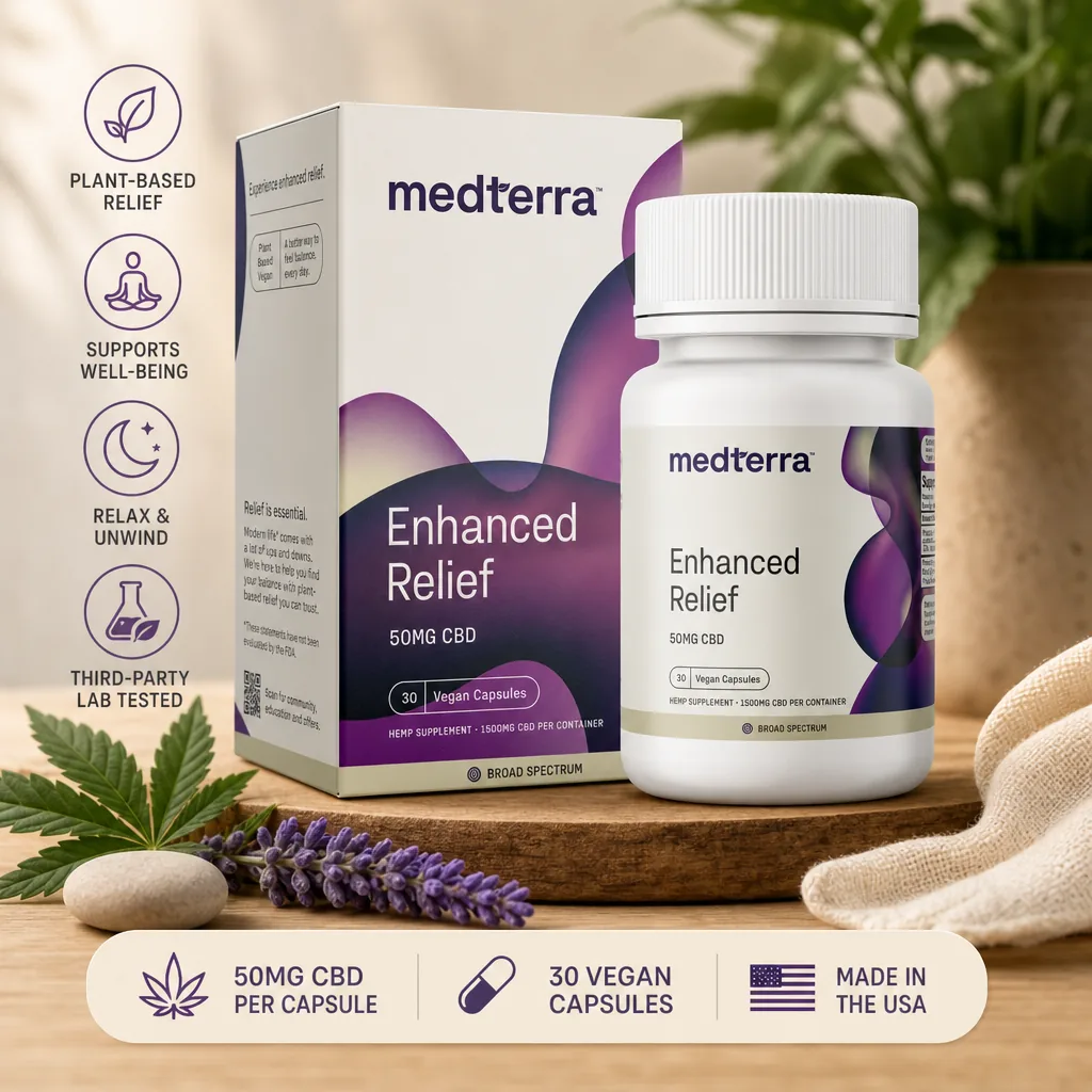 Medterra Enhanced Relief Broad Spectrum Capsules