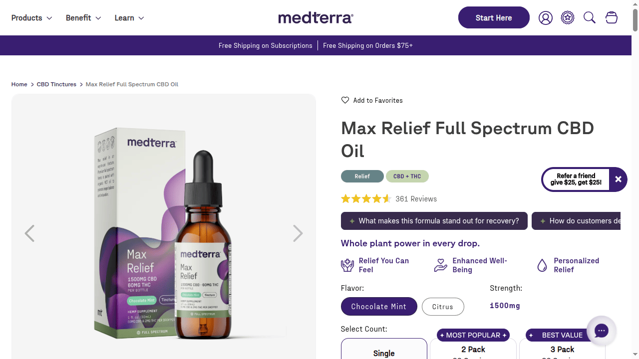 Max Relief Full Spectrum CBD Oil thumbnail