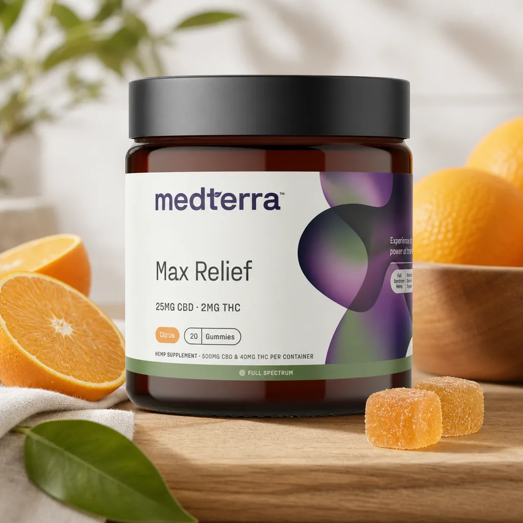 Medterra Max Relief Full Spectrum CBD Gummies