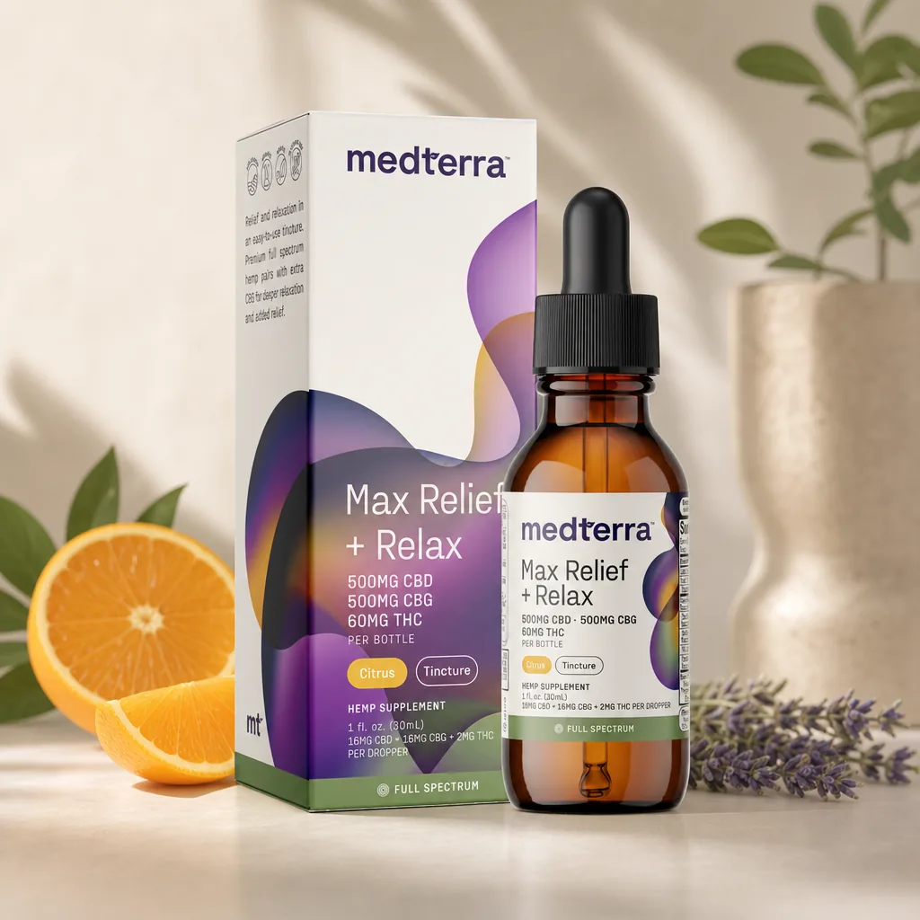 Medterra Max Relief + Relax Full Spectrum CBD Oil
