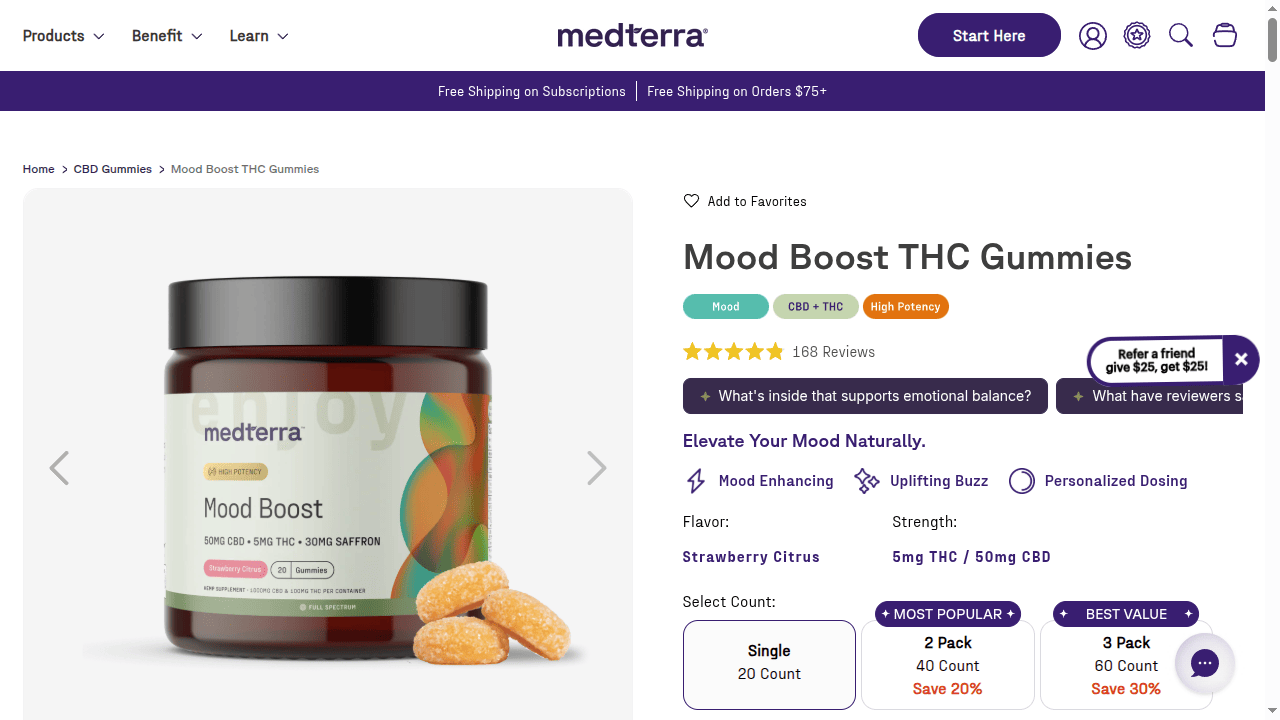 Mood Boost THC Gummies thumbnail