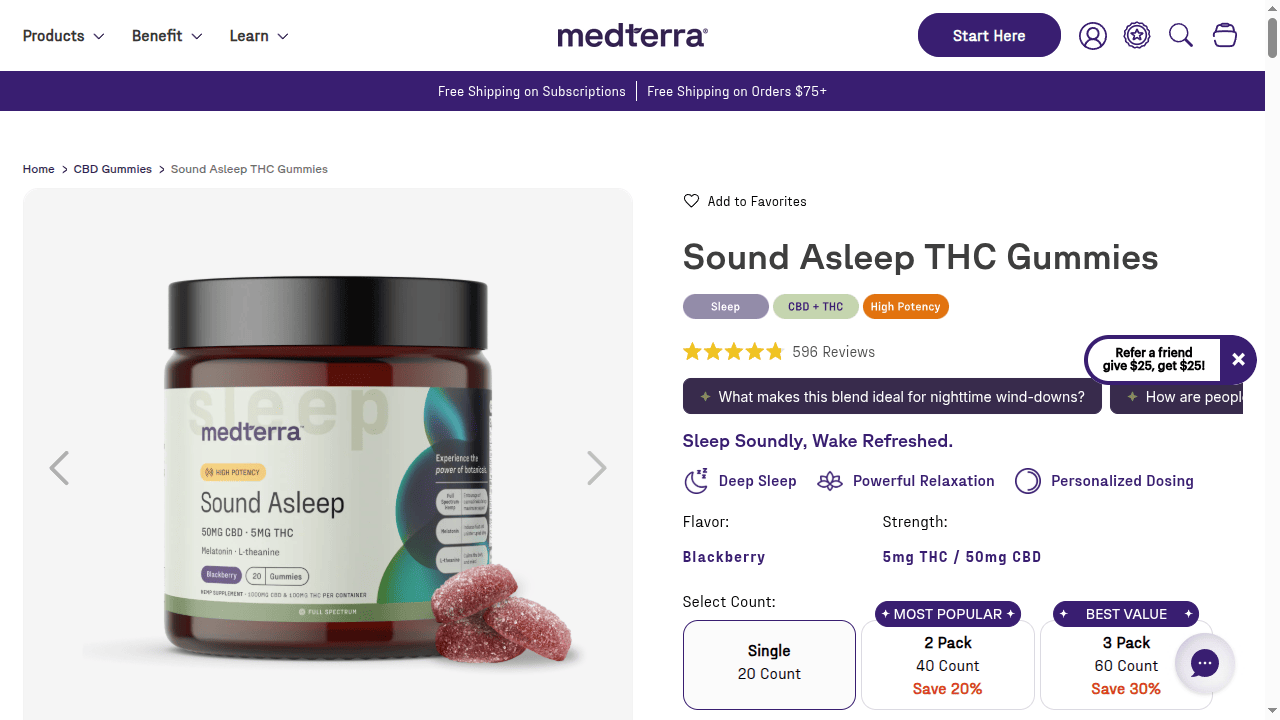 Sound Asleep THC Gummies thumbnail