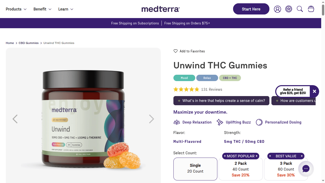 Unwind THC Gummies thumbnail
