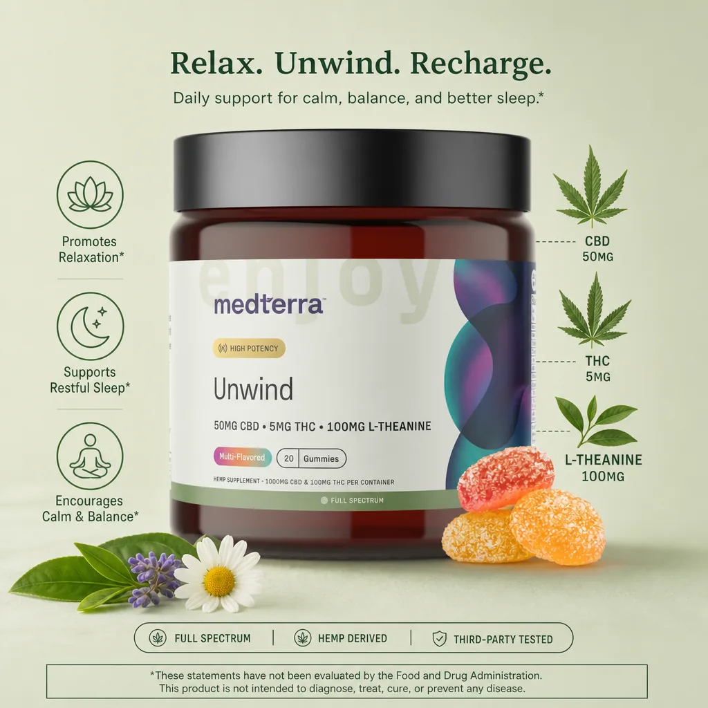Medterra Unwind THC Gummies