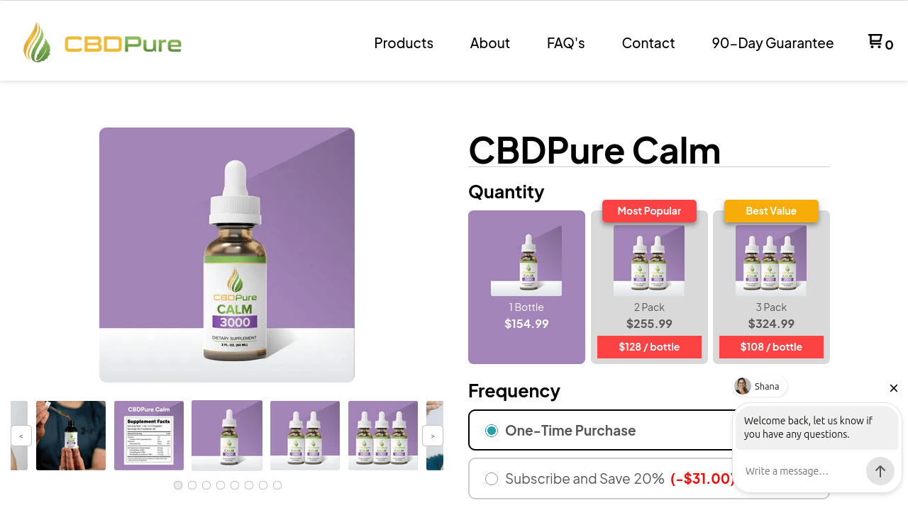 CBDPure Calm thumbnail