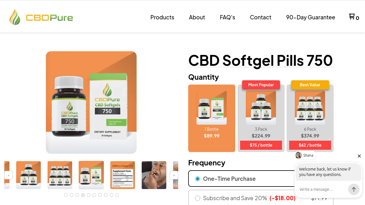 CBDPure Softgels thumbnail