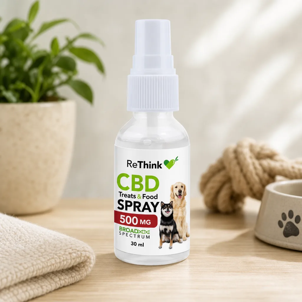 ReThink Beef Flavored CBD Oral Spray for Pets