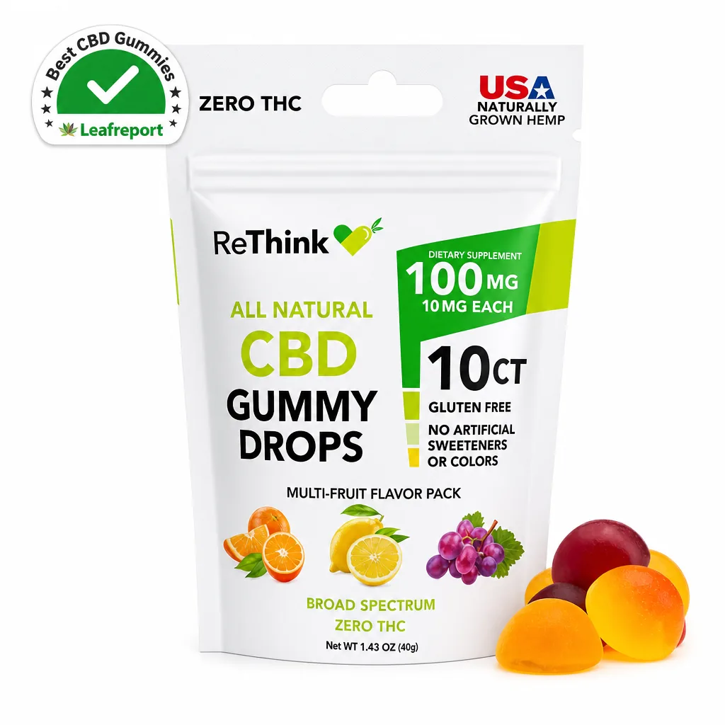 ReThink CBD Gummy Drops Bag - Multi-Fruit -