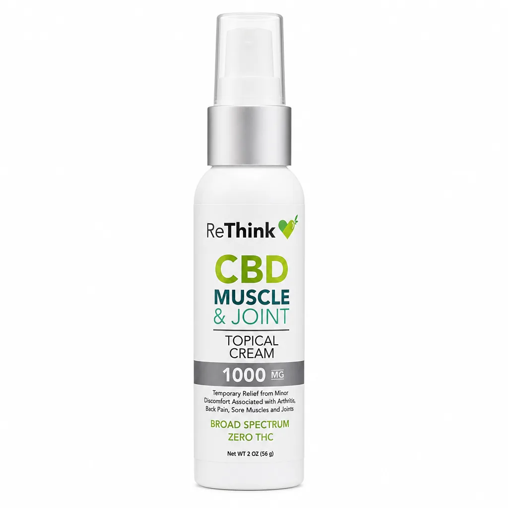 ReThink CBD Muscle & Joint Cream Pump