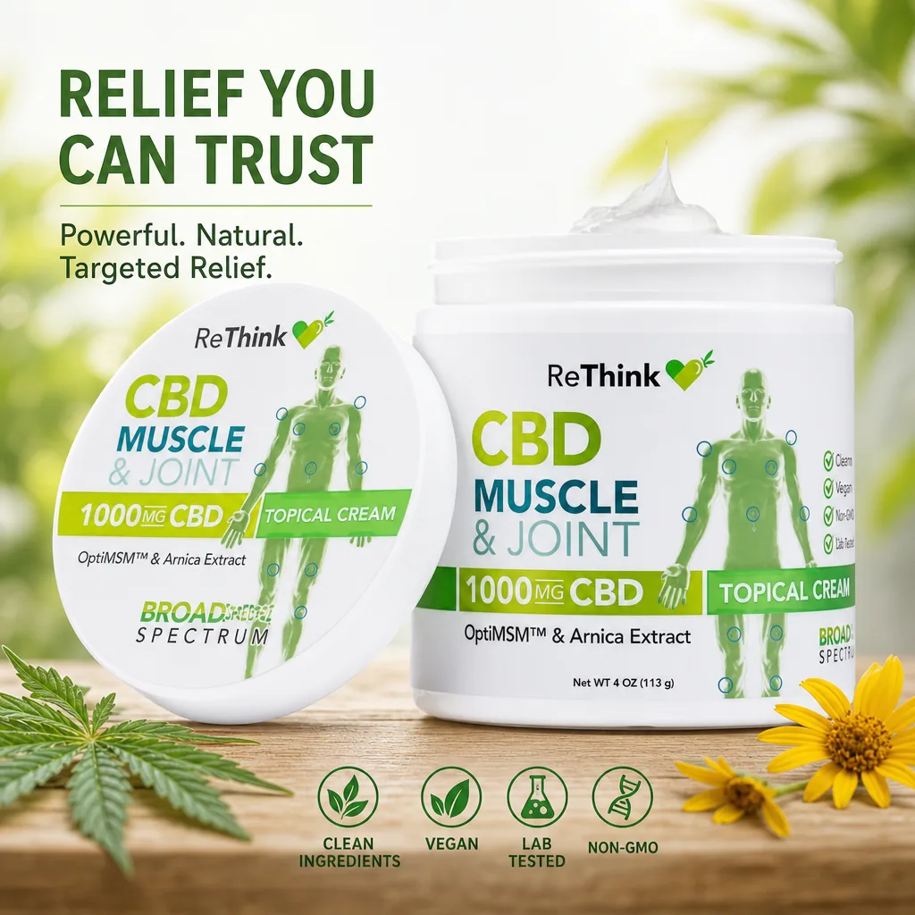 ReThink Hemp CBD Muscle & Joint Cream