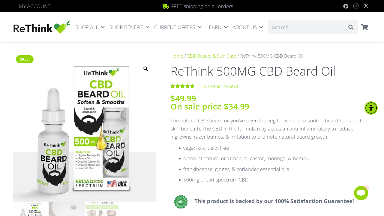 CBD Beard Oil thumbnail