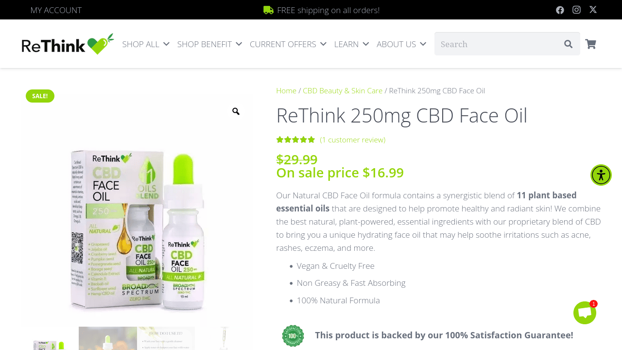 CBD Face Oil thumbnail