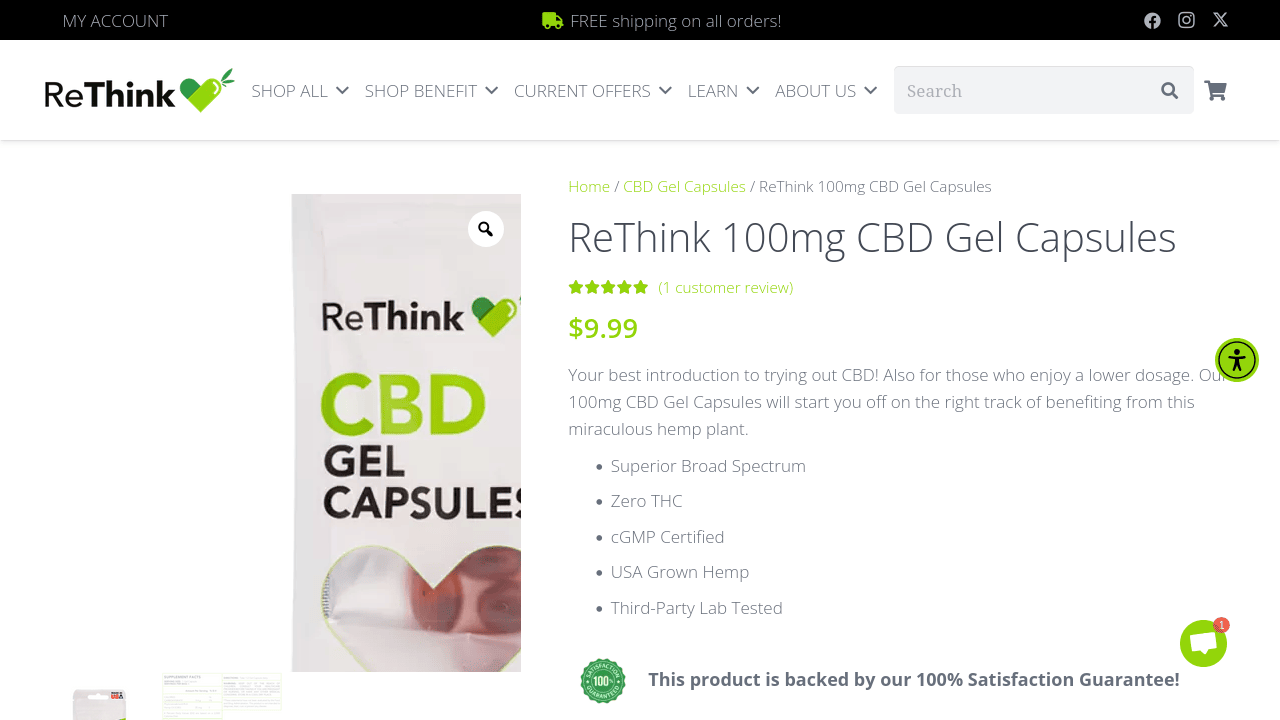 CBD Gel Capsules thumbnail