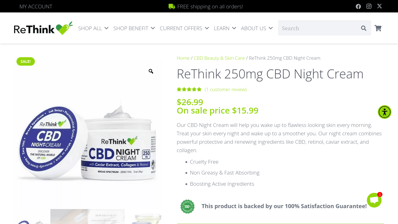 CBD Night Cream thumbnail