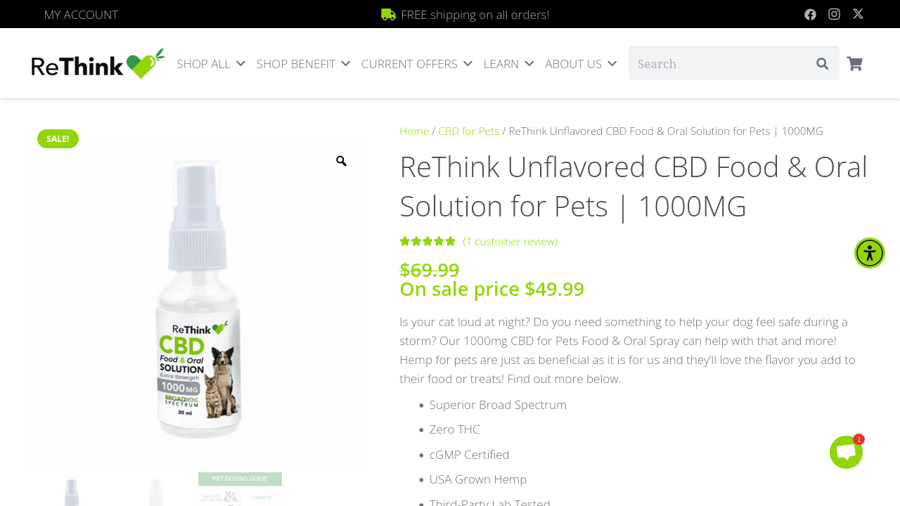 CBD Food & Oral Solution for Pets thumbnail