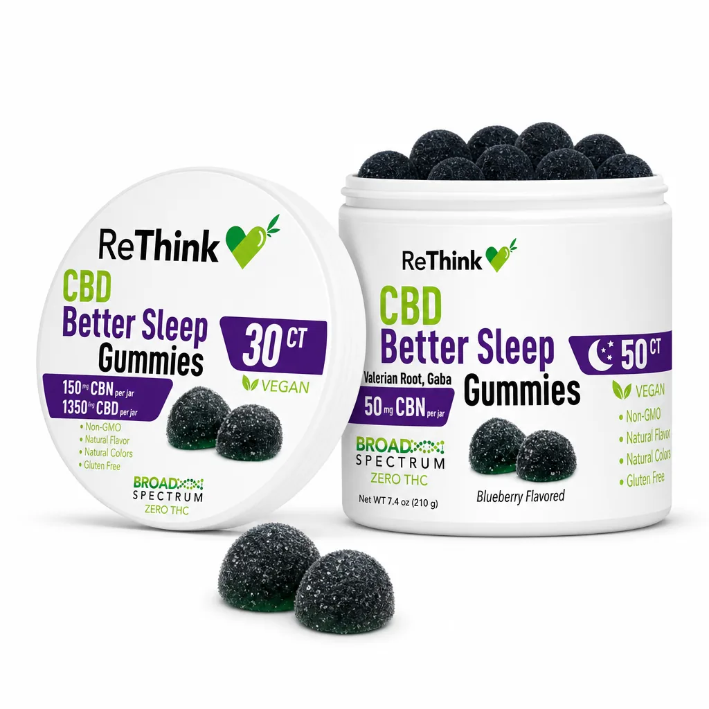ReThink Sleep CBD Gummies + CBN