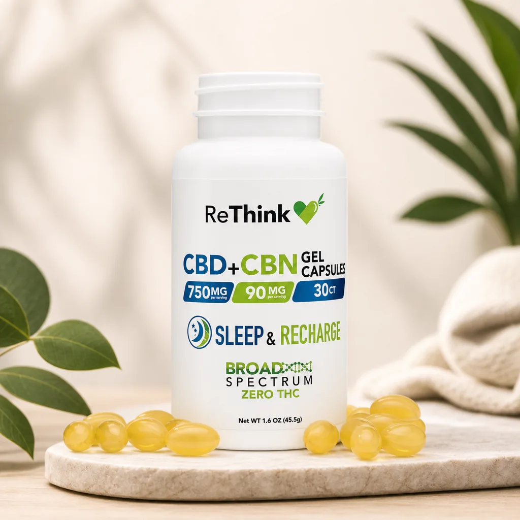 ReThink Sleep & Recharge CBD Gel Capsules